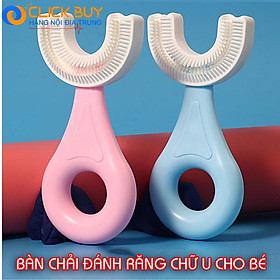 Bàn Chải Đánh Răng Chữ U Thông Minh Chất Liệu Silicon Cho Bé Từ 2 - 6 Tuổi