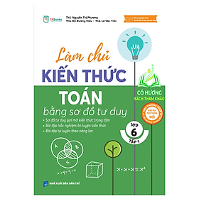 Hình ảnh Sách - Làm chủ kiến thức toán bằng sơ đồ tư duy lớp 6 (Tập 1) - MC