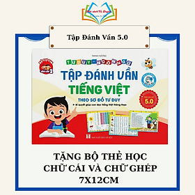 Sách - Tập đánh vần Tiếng Việt kèm thẻ học chữ cái và chữ ghép - Bí quyết giúp con đọc tiếng Việt thông thạo 4-6 tuổi