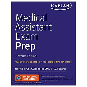 [Download Sách] Medical Assistant Exam Prep: Your All-in-One Guide To The CMA & RMA Exams (Kaplan Medical Assistant)