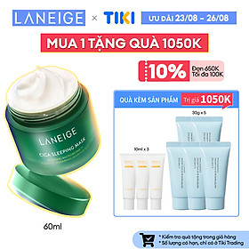 Mặt Nạ Ngủ Dưỡng Ẩm Giúp Phục Hồi Và Nuôi Dưỡng Da Phiên Bản Cải Tiến LANEIGE Cica Sleeping Mask EX