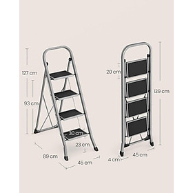 Mua Thang Nhôm Gấp Gọn Songmics 4 Bậc Cao Cấp hàng chính hãng