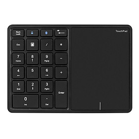 FZ-BT14 2.4G+BT4.2 Wireless Dual-mode Numeric Keyboard 22 Keys Financial Accounting Office Keyboard with Touchpad