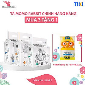 Combo 3 bỉm quần đêm L28, Xl22, XXL18  Momo Rabbit tặng quà