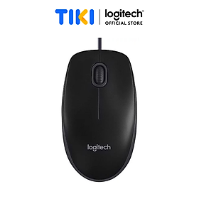 Chuột có dây Logitech B100 | M90 - Dây dài 1m8, thiết kế ôm tay, thuận cả 2 tay - Hàng chính hãng