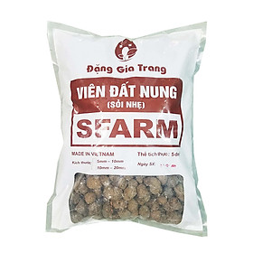 Viên đất nung (sỏi nhẹ) cỡ viên 10-20mm trồng lan, sứ, sen đá, thủy canh Sfarm (5dm3)  | Bonsai soil