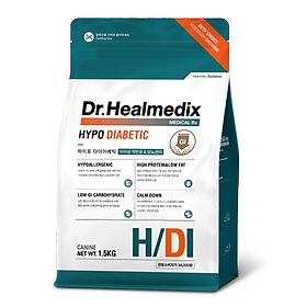 THỨC ĂN HẠT CHO CHÓ DR.HEALMEDIX HYPO DIABETIC CÂN BẰNG ĐƯỜNG HUYẾT & DUY TRÌ SỨC KHOẺ [ Túi 1.5kg ]