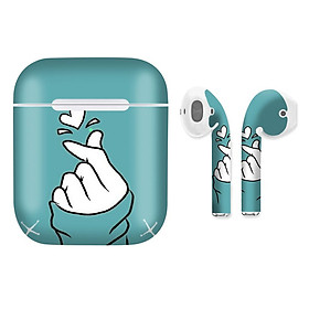 Mua Miếng dán skin chống bẩn cho tai nghe AirPods in hình thiết kế - atk006 (bản không dây 1 và 2