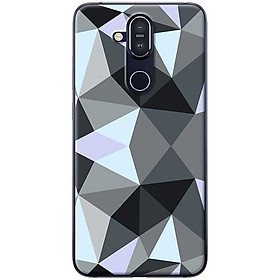 Ốp lưng dành cho Nokia 8.1 mẫu Nhiều đa giác