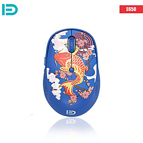 Chuột Không Dây Forter E650 Silent Mouse Họa Tiết Kute - Hàng Chính Hãng