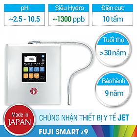 Máy lọc nước ion kiềm điện giải Fuji Smart i9 - Hàng chính hãng 