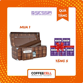 Socola Nóng Với Nhân Sâm Trắng Thượng Hạng COFFEECELL (20 gói x 15g) - Cà phê Arabica chọn lọc, Vị kem sữa thanh nhẹ, Truyền cảm hứng về những cuộc phiêu lưu mới - Hàng Chính Hãng