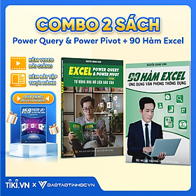 Ảnh bìa Combo 2 sách Power Query & Power Pivot và 90 Hàm Excel ĐÀO TẠO TIN HỌC Chuyên Ứng Dụng Văn Phòng