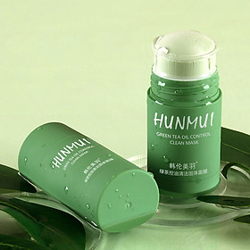 Green Tea Purifying Mask Solid Clay Stick Mask Moisturizing Deep Cleansing Solid Mask Oil Control Pore Refining for All