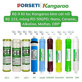 Trọn bộ 9 lõi lọc nước Kangaroo Hàng chính hãng dùng cho máy lọc nước Kangaroo KGHIMLAM - Trọn bộ RO Kang+Cút