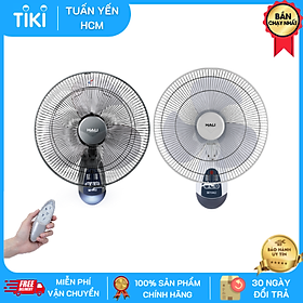 Quạt treo tường Hali (CÓ REMOTE) TR-1 (Hàng chính hãng) - Màu xám