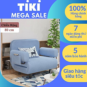 [FREESHIP + TẶNG GỐI] Ghế Sofa Giường Thông Minh Cao Cấp Sang Trọng, Giường Sofa 2 Trong 1 Đa Năng Với 5 Mức Điều Chỉnh Lưng Ghế Có Khóa Kéo Dễ Dàng Tháo Vệ Sinh