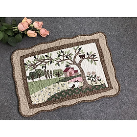 Mua Thảm chùi chân - cây  viền nâu -TCC065