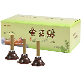 Mua Hộp 50 nhang ngải cứu dán kèm đế dán. Cốc dán ngải cứu nóng kích thích kinh lạc và huyệt đạo.Điếu ngải dán- nhang ngải cứu dán 10mm-7mm