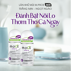 Lăn Khử Mùi – Trắng Mịn – Ngọt Ngào M.pros 60ml