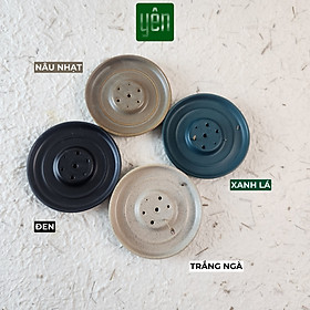 Đế Hứng Nhang Thảo Mộc Yên Bằng Gốm Tối Giản Phong Cách Thiền Nhật Đựng Tàn Nhang