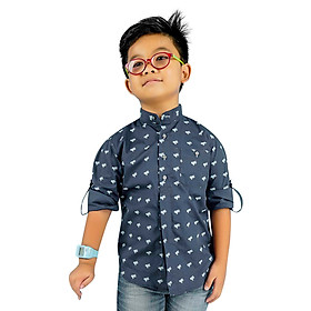 Áo Sơ Mi Bé Trai Tay Dài Cổ Trụ Ugether UKID91