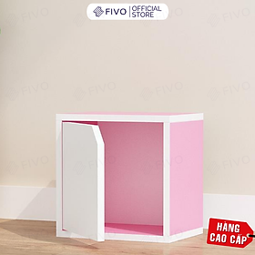 Kệ Sách Gỗ Tổ Ong Đa Năng FIVO FB02 Đa Tầng, Nhiều Màu Sắc, Kệ Sách Decor Phòng Có Kèm Tấm Lưng