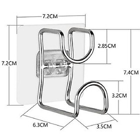 [BỘ 5 MÓC DÁN TƯỜNG ] Móc treo dán tường thau chậu đa năng