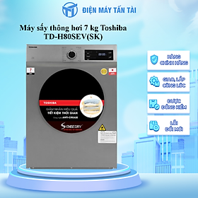 MÁY SẤY THÔNG HƠI TOSHIBA TD-H80SEV(WK) - Hàng chính hãng - Chỉ giao HCM