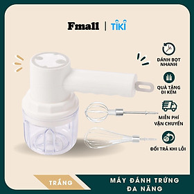 Máy Đánh Trứng Cầm Tay Fmall FD1 Đa Năng, Sạc Pin Tiện Lợi, Xay Tỏi Ớt