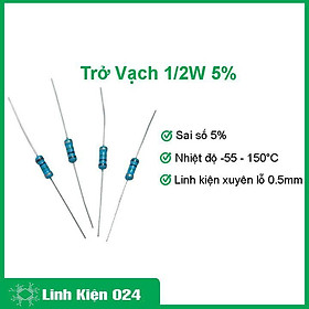 Mua Gói 100 Con Trở Vạch 1/2W 5
