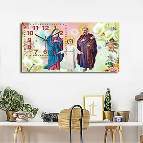 Mua Đồng Hồ Tráng Gương Treo Tường Sang Trọng - Tranh Công Giáo Chúa Giê Su Đẹp