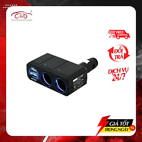 Bộ Chia Tẩu Ô Tô 2 Ổ Và 2 Cổng Usb Không Dây AIR-Q PZ-710