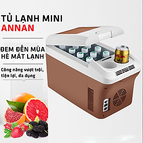 Hình ảnh Tủ Lạnh Ô Tô, Hộp Đựng Đồ Lạnh Tủ lạnh ô tô mini tiện lợi, Máy làm mát dành cho xe hơi, Hộp lạnh dùng cho dã ngoại đường dài