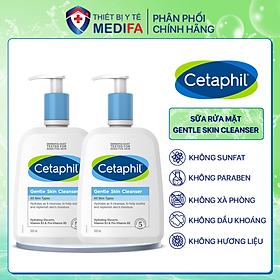 Combo 2 Sữa rửa mặt dịu lành cho da nhạy cảm Cetaphil Gentle Skin Cleanser 473ml/chai