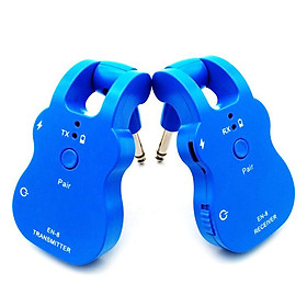 UHF Wireless Audio Transmitter Receiver System USB Rechargeable Pick Up for Electric Guitar Bass Musical Instrument