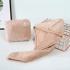 Mua Khăn ủ tóc đa năng  khăn quấn tóc gội đầu cao cấp  vải cotton mềm mại thấm hút tốt Cicico B190