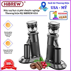 HÀNG CHÍNH HÃNG - Máy xay hạt cà phê chuyên nghiệp Single Dose, tích hợp 36 chế độ xay. Thương hiệu Mỹ cao cấp HiBREW-G5A