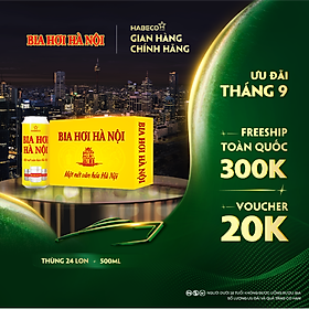 Bia Hơi Hà Nội - Thùng 24 lon 500ml