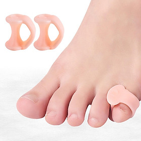 5 Pair Pinky Toe Corrector Toe Separators Little Toe Straightener White