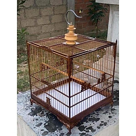 KHUNG LỒNG CHIM TỰ RÁP CHẠM HOA VĂN TÀU