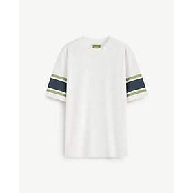 Áo thun tay ngắn nam S.Café sọc tay Form Loose - RT 10S25TSS007 | ROUTINE CÀ MAU