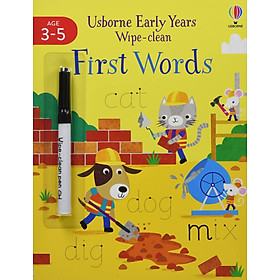 Ảnh bìa Usborne Early Years Wipe-Clean: First Words