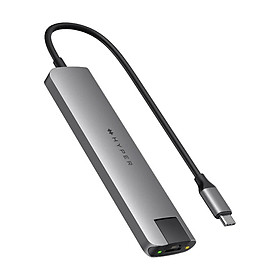 Cổng Chuyển Hyperdrive Slab 7 in 1 USB-C Hub For Macbook, Surface, PC & Devices HD22H hàng chính hãng