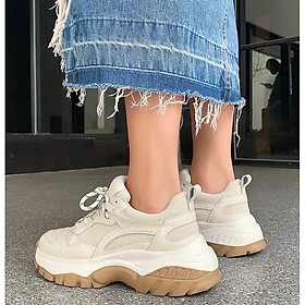 ẢNH THẬT giày sneaker trắng fullbox giày thể thao nữ ulzzang độn đế cao tôn dáng 5cm có sẵn