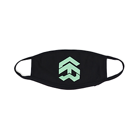 5THEWAY /solid/ Big Logo Mask in BLACK MINT aka Khẩu Trang Đen