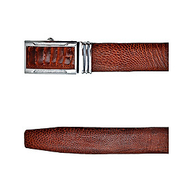 HJ4401-02-03-04 - Thắt lưng nam da đà điểu đen, nâu đât, vàng, nâu đỏ