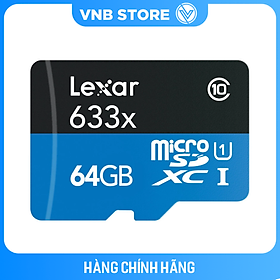 Mua Thẻ Nhớ Lexar Micro SDXC 633X 64GB (95MB/s) (Có Adapter) - Hàng Chính Hãng
