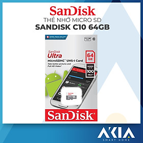 Thẻ Nhớ Micro SDXC SanDisk UHS-1 64GB Class 10 - Hàng Chính Hãng