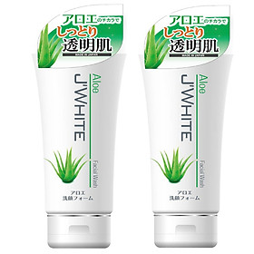 Combo 2 Tuýp Sữa Rửa Mặt Trắng Sáng Da, Chống Lão Hóa Tinh Chất Lô Hội Nhật Bản J'WHITE 160G